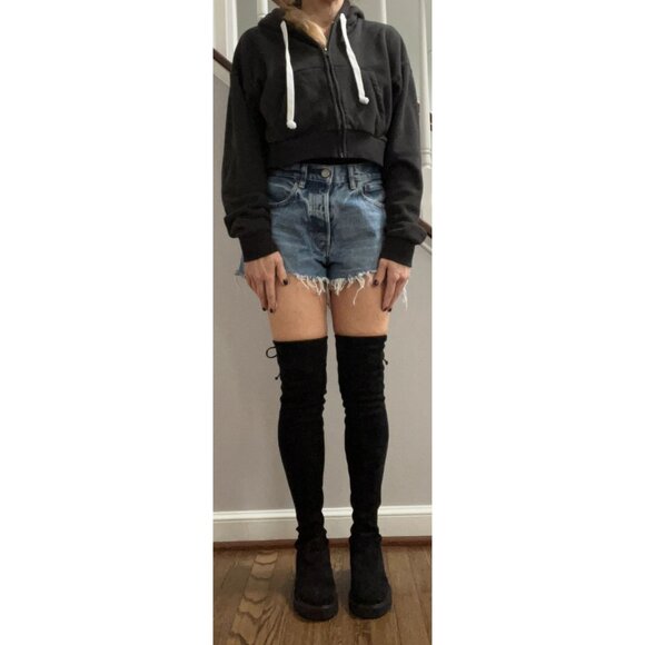 NIB Stuart Weitzman Lowland Lift Over The Knee Stretch Suede Boots. Size 6 - Picture 2 of 9